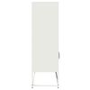 vidaXL Skříň highboard bílá 68x39x123 cm ocel