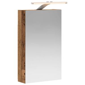 vidaXL Koupelnov&aacute; zrcadlov&aacute; skř&iacute;ň Star&eacute; dřevo 30 x 10,5 x 50 cm