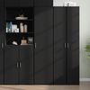 vidaXL Skř&iacute;ň highboard čern&aacute; 45 x 42,5 x 185 cm kompozitn&iacute; dřevo