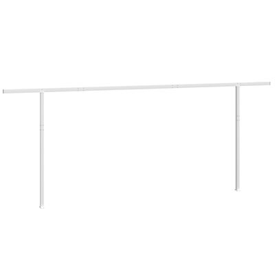 vidaXL Sada sloupků pro markýzu bílá 600 x 245 cm železo