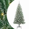 vidaXL Uměl&yacute; v&aacute;nočn&iacute; stromeček se sněhem a LED osvětlen&iacute;m 210 cm