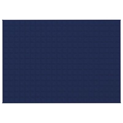 vidaXL Zátěžová deka modrá 155 x 220 cm 7 kg textil