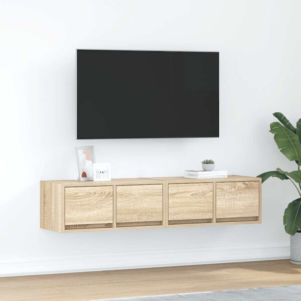 vidaXL TV skř&iacute;ňky 2 ks Dub Sonoma 60x31x25,5 cm Dřevěn&eacute; konstrukce