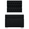 vidaXL Box spring postel s matrací černá 90x190 cm textil