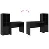 vidaXL Stůl se z&aacute;suvkou 2 pcs Čern&yacute; dub