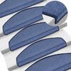 vidaXL Schodov&eacute; rohože 10 ks 65 x 24 x 4 cm modr&eacute;, půlkulat&eacute;, velk&eacute;