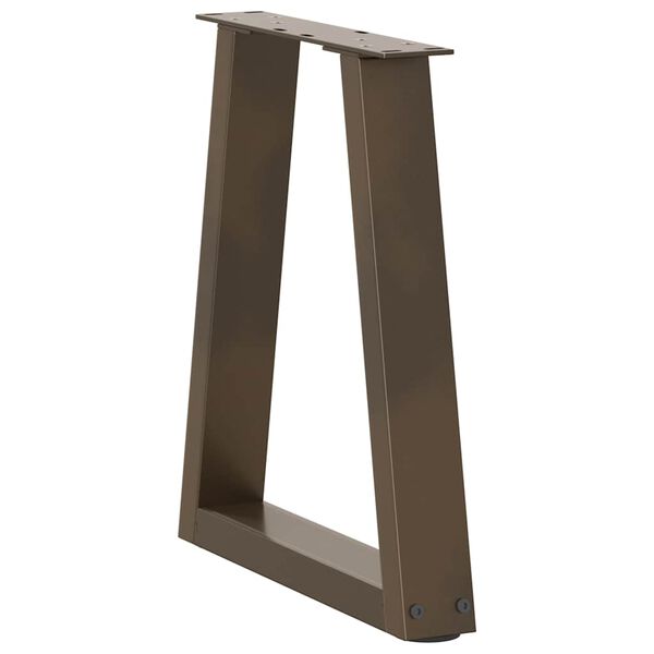 vidaXL Nohy konferenčního stolku ve tvaru V, 2 ks, přírodní ocel, 28 x (42-43,3) cm, ocel