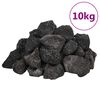 vidaXL Sopečn&eacute; kameny 10 kg čern&eacute; 3&ndash;5 cm