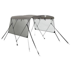 vidaXL Bimini stř&iacute;&scaron;ka se 3 oblouky a bočnicemi 183x(137&ndash;152)x137 cm