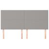 vidaXL Čelo postele světle &scaron;ed&eacute; 160x5x118/128 cm l&aacute;tkov&eacute;