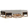 vidaXL Venkovn&iacute; pohovkov&aacute; souprava 7 pcs Př&iacute;rodn&iacute; a světle &scaron;ed&aacute;
