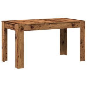vidaXL J&iacute;deln&iacute; stůl old wood 140 x 74,5 x 76 cm kompozitn&iacute; dřevo
