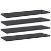 vidaXL Př&iacute;davn&eacute; police 4 ks &scaron;ed&eacute; 60 x 20 x 1,5 cm dřevotř&iacute;ska