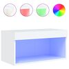 vidaXL TV skř&iacute;ňka s LED osvětlen&iacute;m b&iacute;l&aacute; 60 x 30 x 30 cm