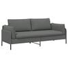 vidaXL 3-m&iacute;stn&eacute; sofa Tmavě &scaron;ed&aacute; 222 x 81 x 89 cm Textil