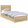 vidaXL R&aacute;m postele se z&aacute;suvkou Sonoma dub 90 x 200 cm Kompozitn&iacute; dřevo