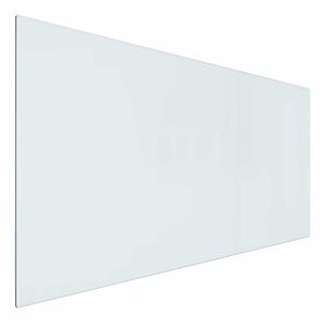 vidaXL Skleněn&aacute; deska k krbu Transparentn&iacute; 100 x 50 cm Sklo