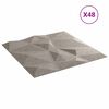 vidaXL N&aacute;stěnn&eacute; panely 48 pcs Betonově &Scaron;ed&aacute; 50 x 50 cm XPS pěna