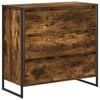vidaXL Serv&iacute;rovac&iacute; skř&iacute;ň Kouřov&yacute; dub 79 x 36 x 75.5 cm