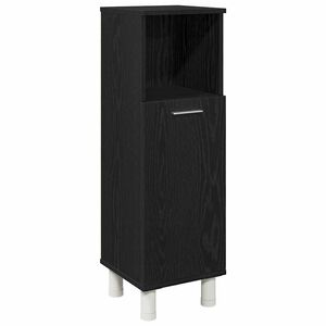 vidaXL Koupelnov&aacute; skř&iacute;ň Čern&yacute; dub 30 x 30 x 95 cm kompozitn&iacute; dřevo