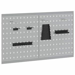 vidaXL Panel na n&aacute;řad&iacute; 2 ks &Scaron;ed&aacute; 100 x 1 x 60 cm Ocel