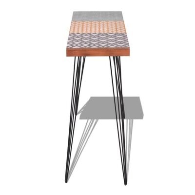 vidaXL Konzolový stolek 90x30x71,5 cm, hnědý