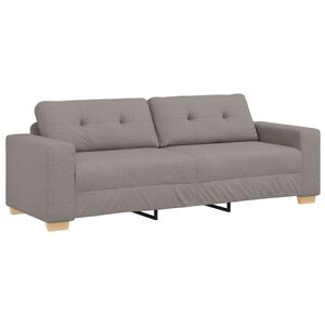 vidaXL 3-m&iacute;stn&eacute; sofa Taupe 220 cm textil