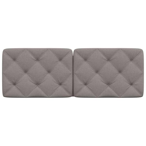 vidaXL Pol&scaron;t&aacute;ř na čelo postele taupe 140 cm textil