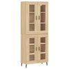 vidaXL Skř&iacute;ň highboard dub sonoma 69,5 x 34 x 180 cm kompozitn&iacute; dřevo