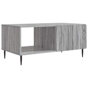 vidaXL Konferenčn&iacute; stolek &Scaron;ed&yacute; Sonoma 90 x 50 x 40 cm Kompozitn&iacute; dřevo