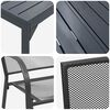 vidaXL Zahradní jídelní souprava 9 pcs Antracit Ocel