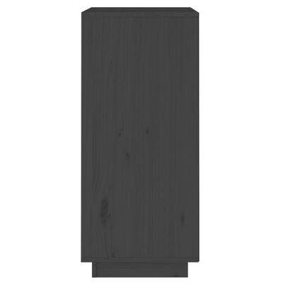 vidaXL Příborník šedý 38 x 35 x 80 cm masivní borové dřevo