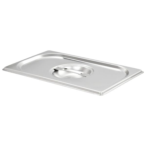 vidaXL Víka na gastronádoby 1/4 GN 4 ks nerezová ocel