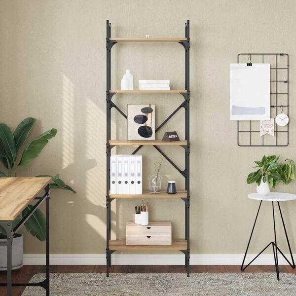 vidaXL knihovna Artisanov&yacute; dub 56 x 32 x 174 cm kompozitn&iacute; dřevo