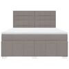 vidaXL Box spring postel s matrac&iacute; taupe 180x200 cm textil