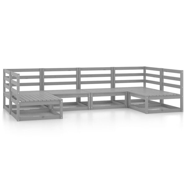 vidaXL 6d&iacute;ln&aacute; zahradn&iacute; sedac&iacute; souprava masivn&iacute; borovice