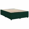 vidaXL Box spring postel s matrac&iacute; tmavě zelen&aacute; 140x190 cm samet