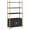 vidaXL Skř&iacute;ň highboard čern&aacute; 80x40x153 cm kompozitn&iacute; dřevo