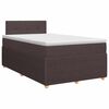 vidaXL Postel boxspring s matrac&iacute; Tmavě hněd&aacute; 120 x 200 cm Textil