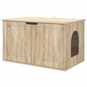 vidaXL Kočič&iacute; dům Sonoma 85 x 55 x 50,5 cm Kompozitn&iacute; dřevo