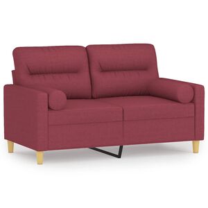vidaXL 2m&iacute;stn&aacute; pohovka s pol&scaron;t&aacute;ři v&iacute;nov&aacute; 120 cm textil