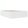 vidaXL Rám postele bílý 135 x 190 cm kompozitní dřevo