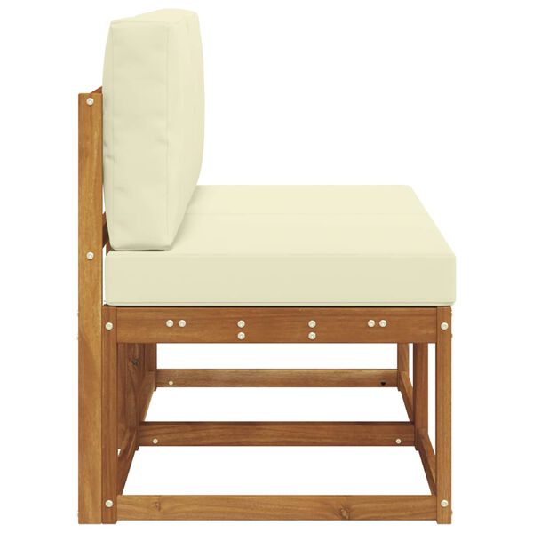 vidaXL 2 Kus Venkovn&iacute; středn&iacute; pohovka Masivn&iacute; ak&aacute;tov&eacute; dřevo