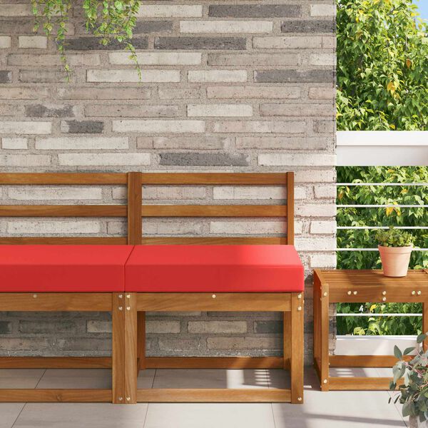 vidaXL Venkovn&iacute; pol&scaron;t&aacute;ř na pohovku Červen&aacute; 60 x 60 x 8 cm Polyester