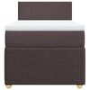vidaXL Box spring postel s matrac&iacute; tmavě hněd&aacute; 90x200 cm textil