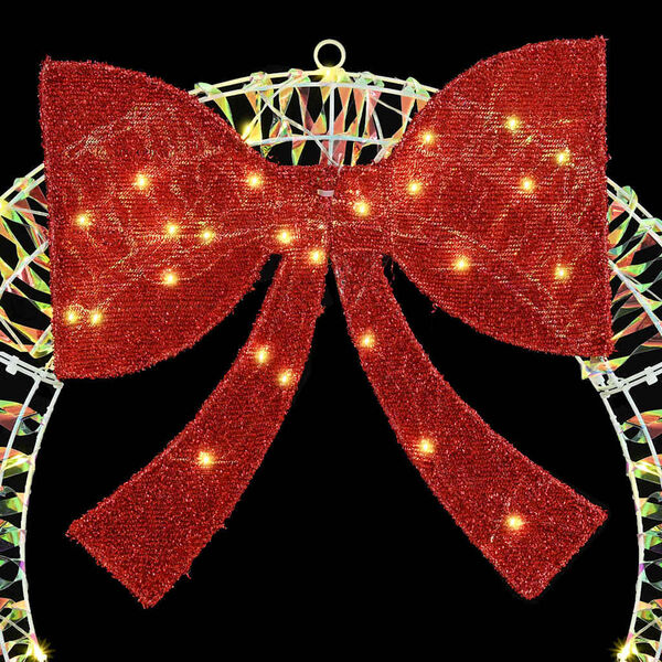 vidaXL Věnec s 150 LED diodami Teplá bílá 120 cm PET