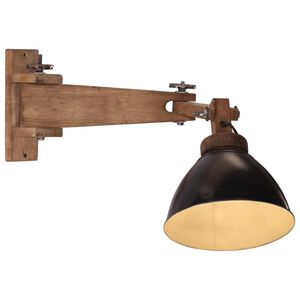 vidaXL N&aacute;stěnn&aacute; lampa 25 W čern&aacute; E27