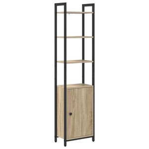 vidaXL Knihovna 6 &uacute;rovn&iacute; 40 x 24 x 161 cm Kompozitn&iacute; dřevo Sonoma dub