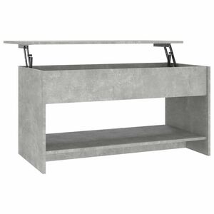 vidaXL Konferenčn&iacute; stolek betonově &scaron;ed&yacute; 102x50x52,5cm kompozitn&iacute; dřevo