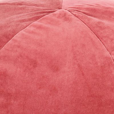 vidaXL Sedací puf bavlněný samet 50 x 35 cm růžový